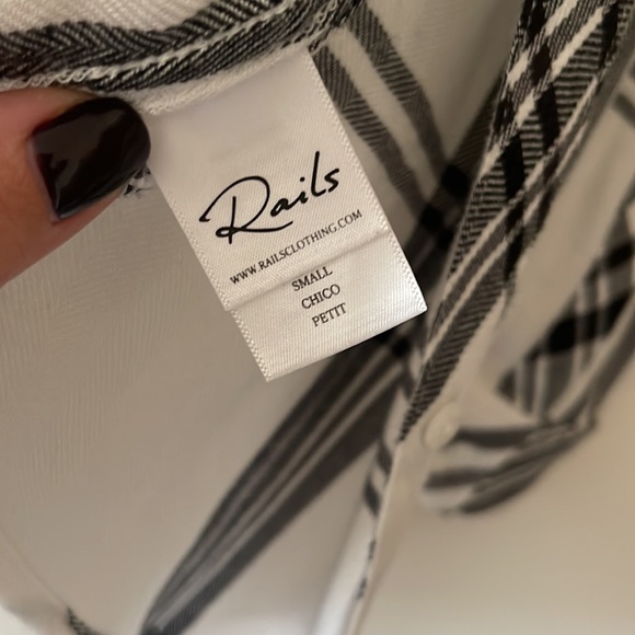 NWOT Rails collard plaid Hunter shirt - Picture 8 of 9